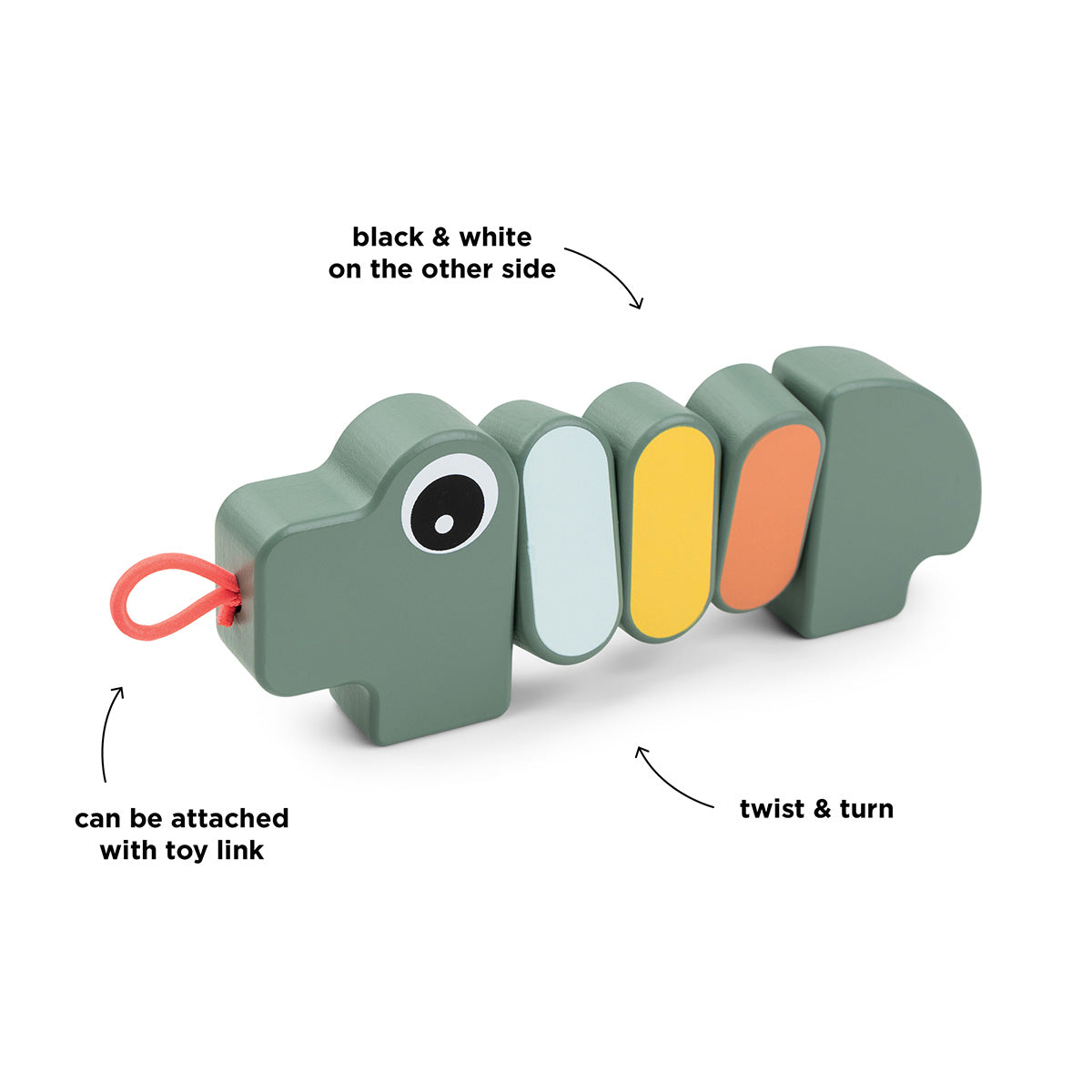 Twist & turn toy - Croco - Green