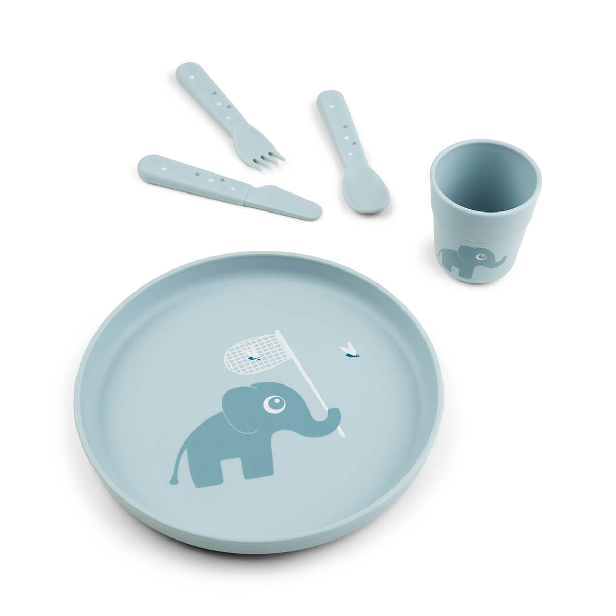 Foodie Teller Set - Elphee - Blau
