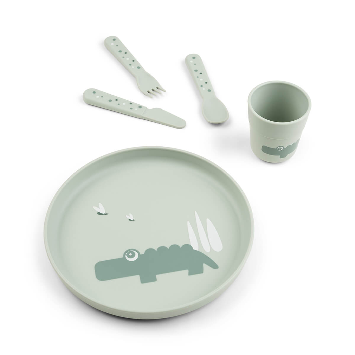 Foodie plate set - Croco - Green