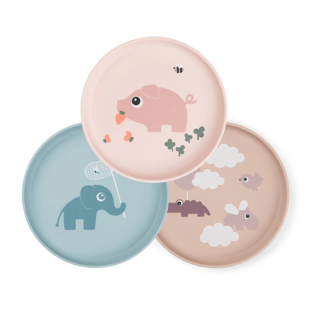 foodie favourites plate - 3-pack - colour mix