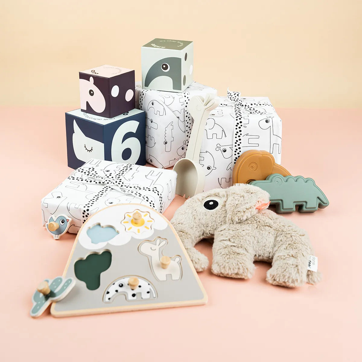 A selection of Done by Deer toys
