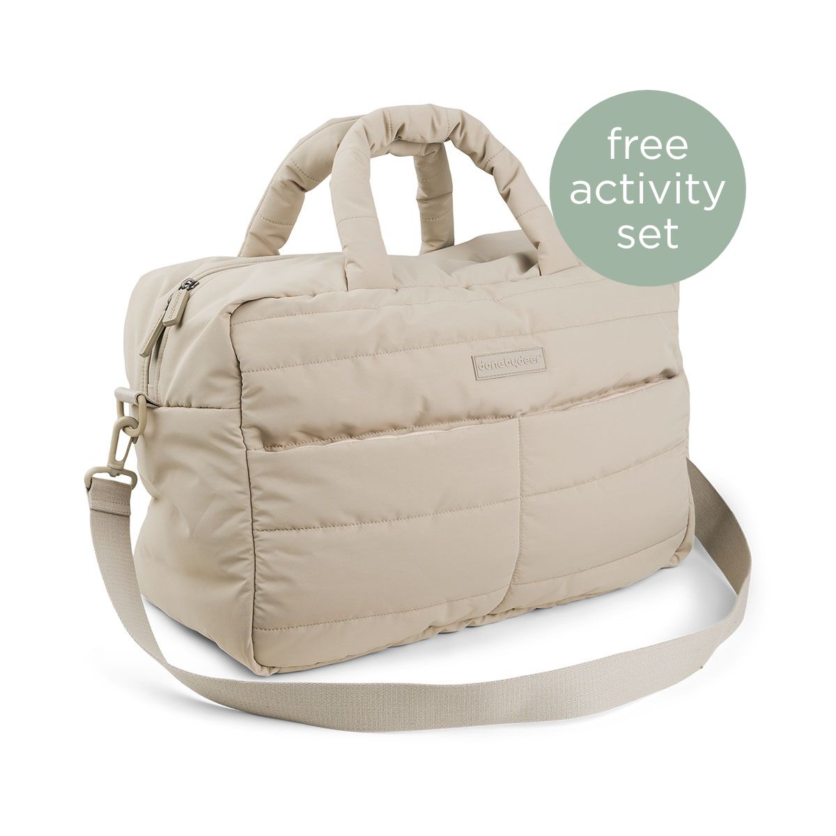Quilted changing bag - Sand
