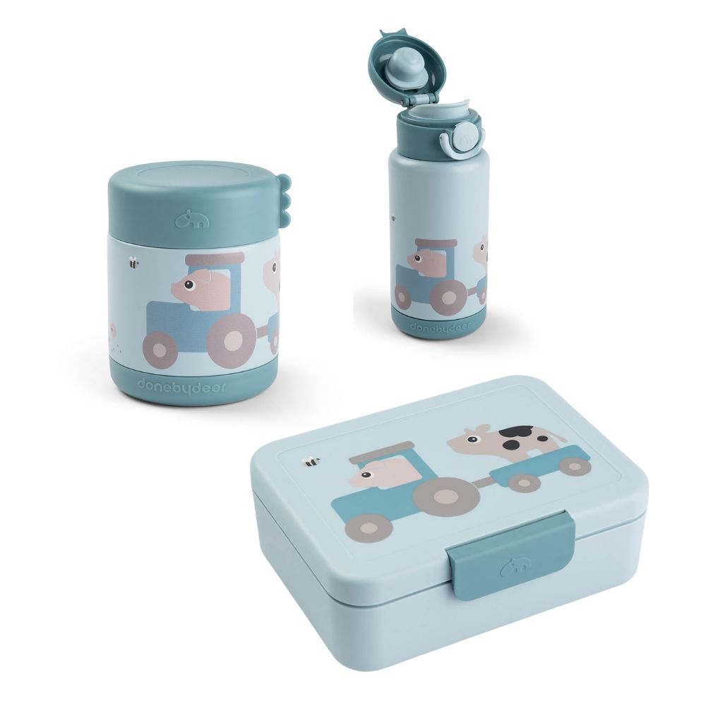 tiny farm thermo-brotdosen-set - blau
