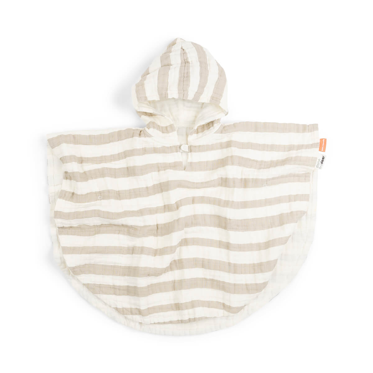 Bath poncho - Stripes - Sand