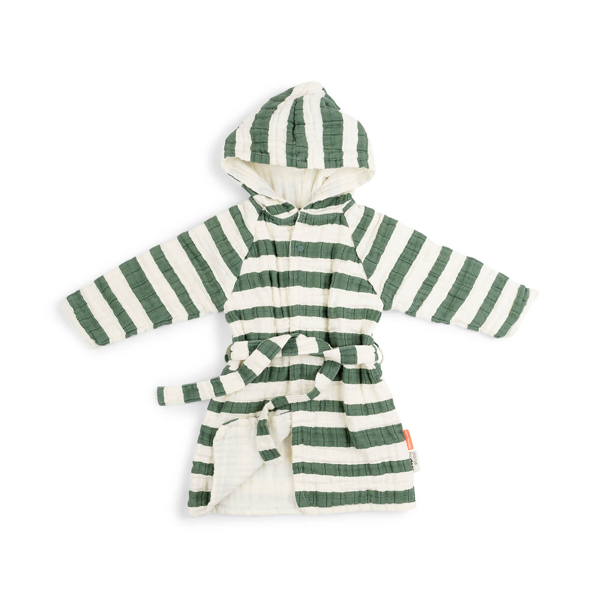 Bathrobe 1-2 years - Stripes - Green