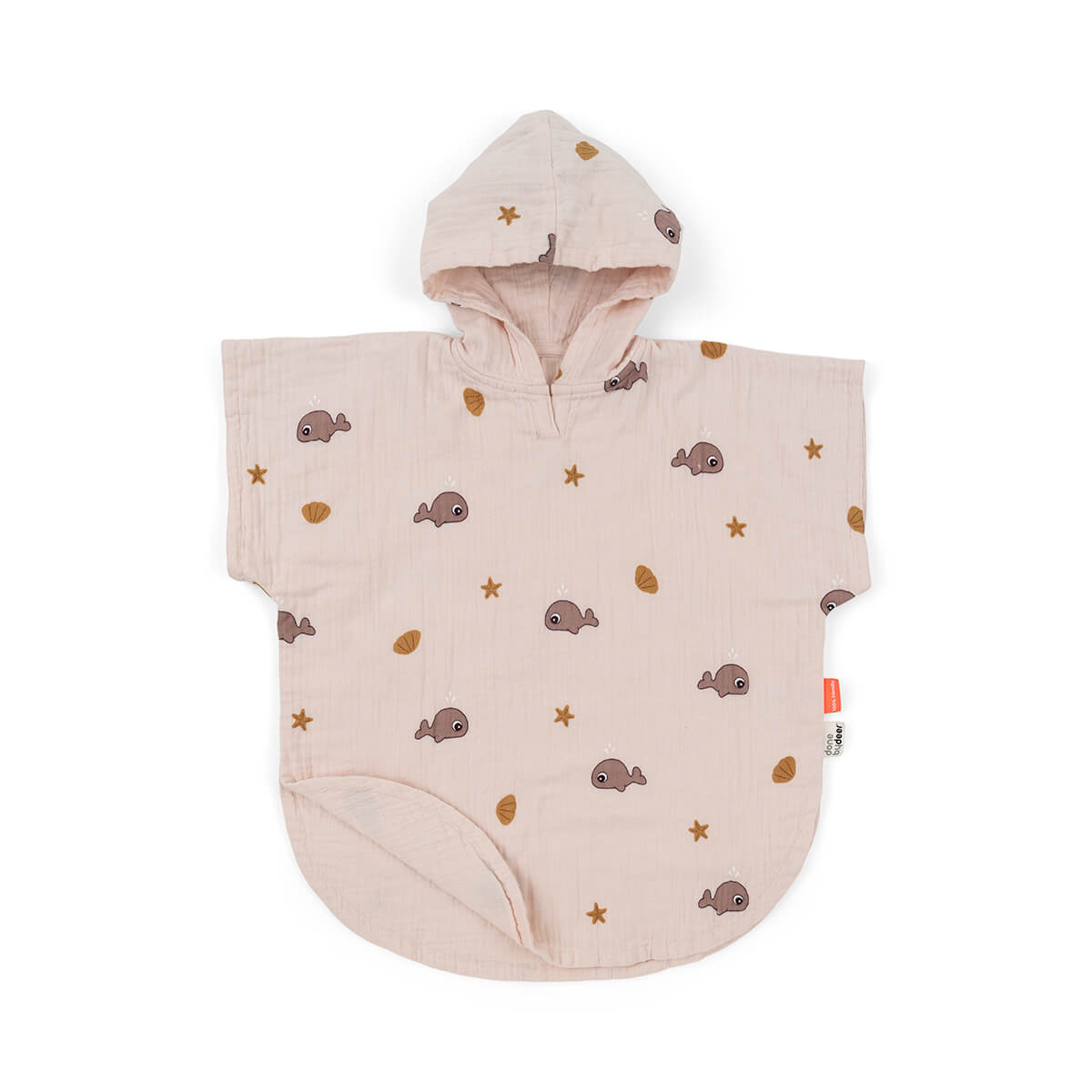 Poncho de plage - Wally - Rose