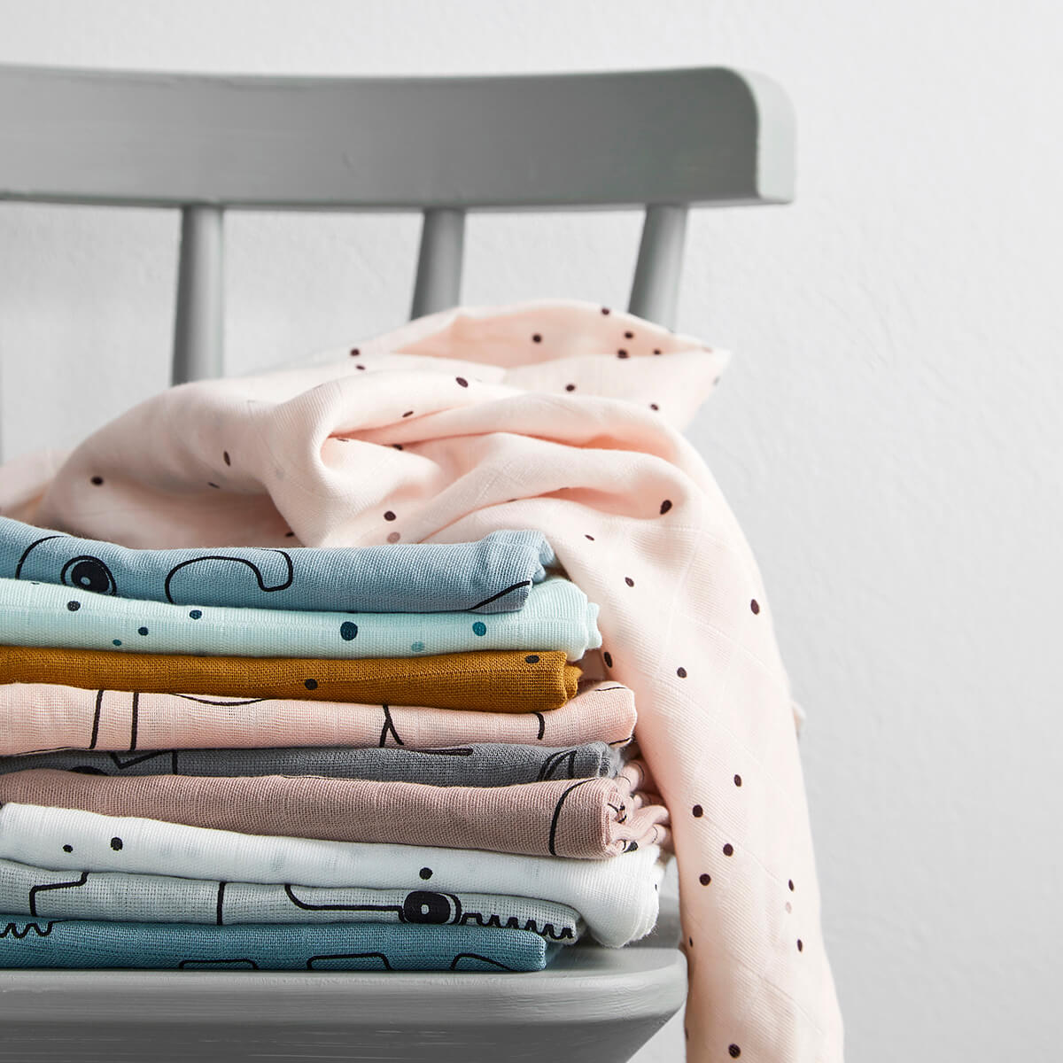 Lange lot de 2 - Dreamy dots - Blanc