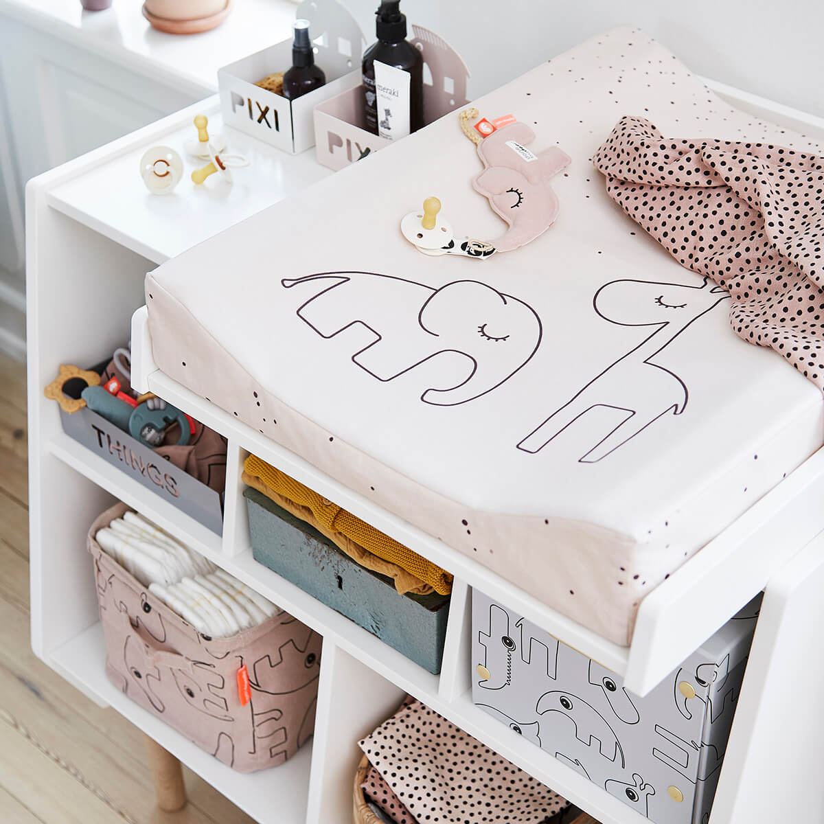 Matelas à langer - Dreamy dots - Rose
