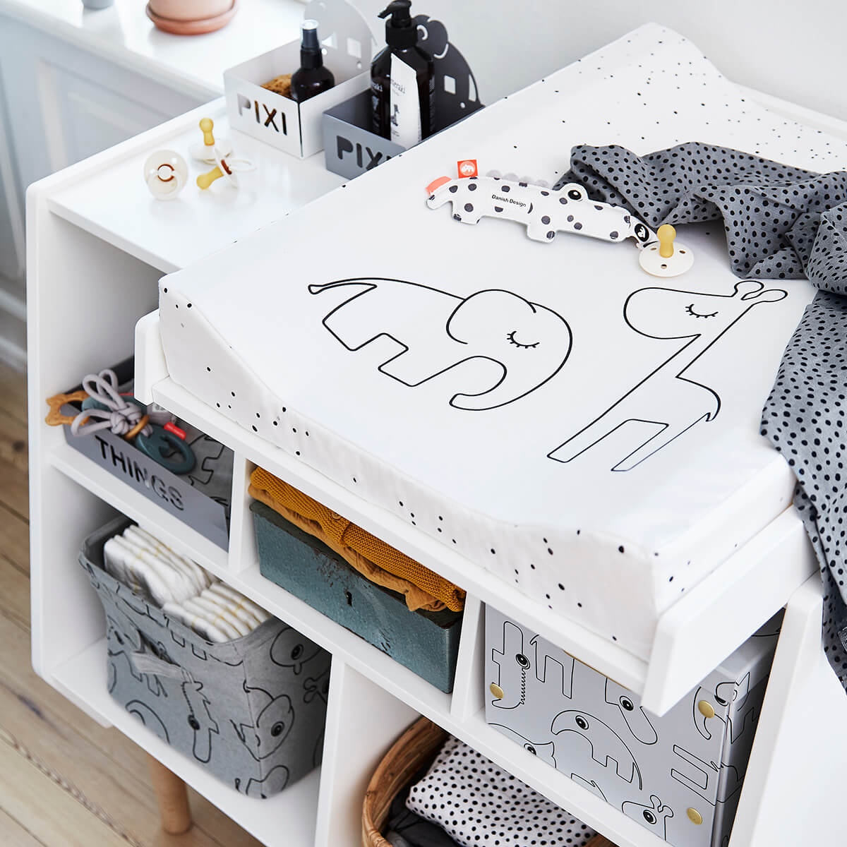 Matelas à langer - Dreamy dots - Blanc