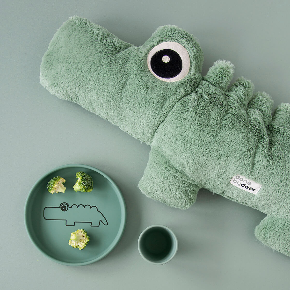 Peluche moyenne - Croco - Vert