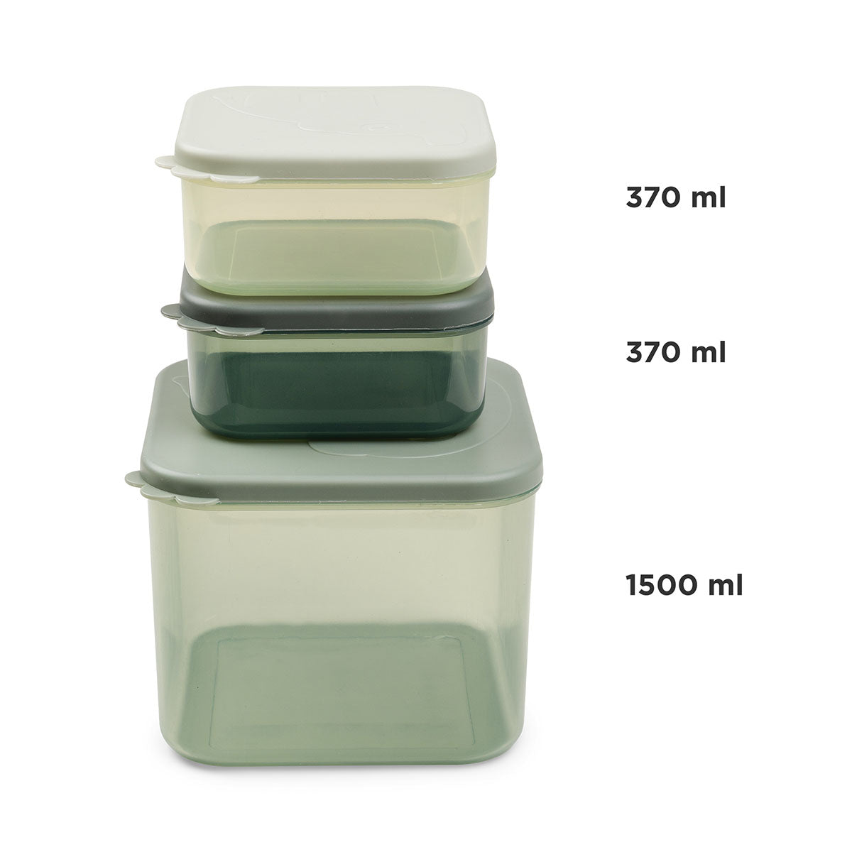 Food storage container set L - Elphee - Green