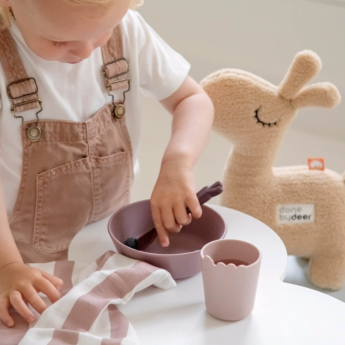 Kiddish cutlery set - Deer friends - Green