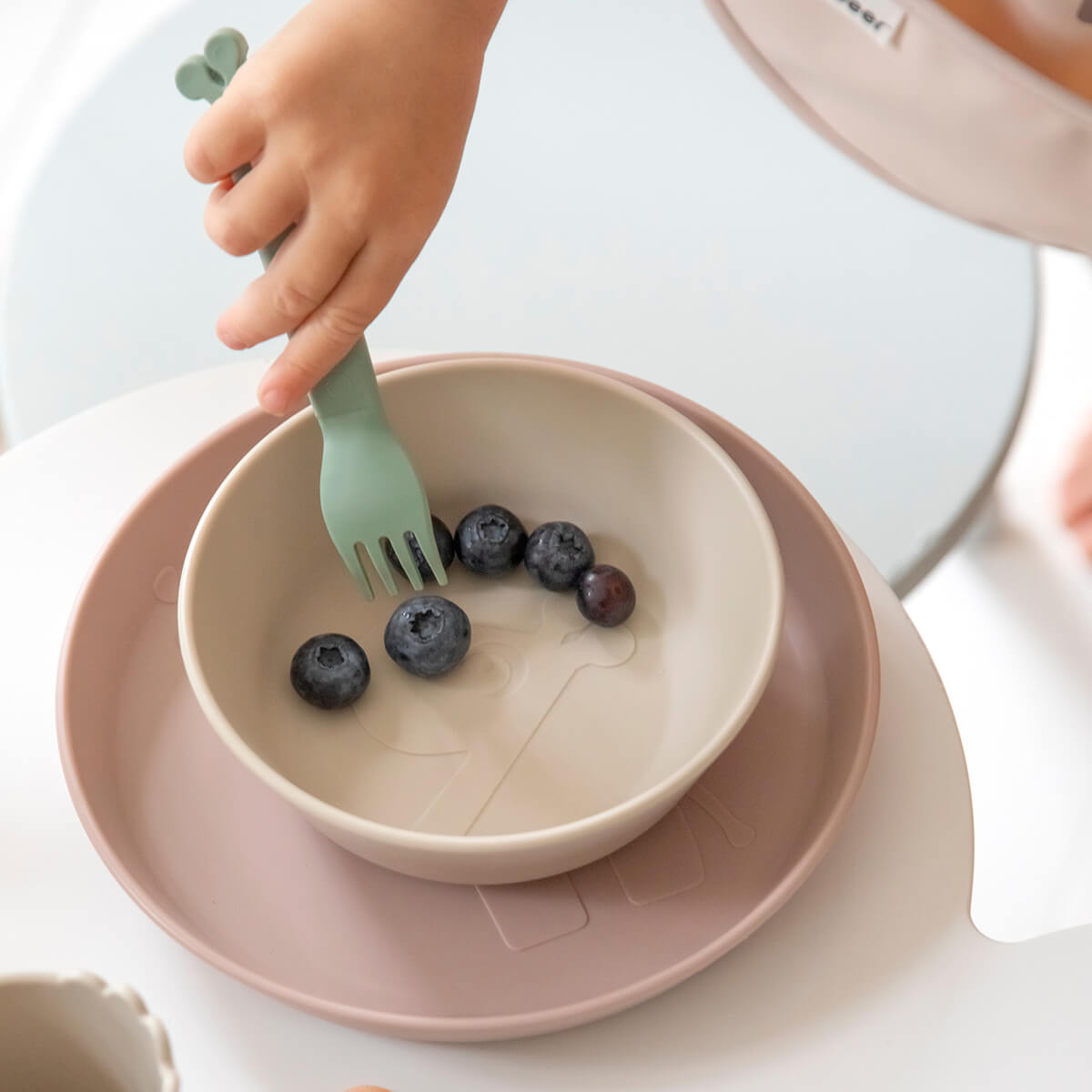 Kiddish tenedor 4-pack - Raffi - Rosa