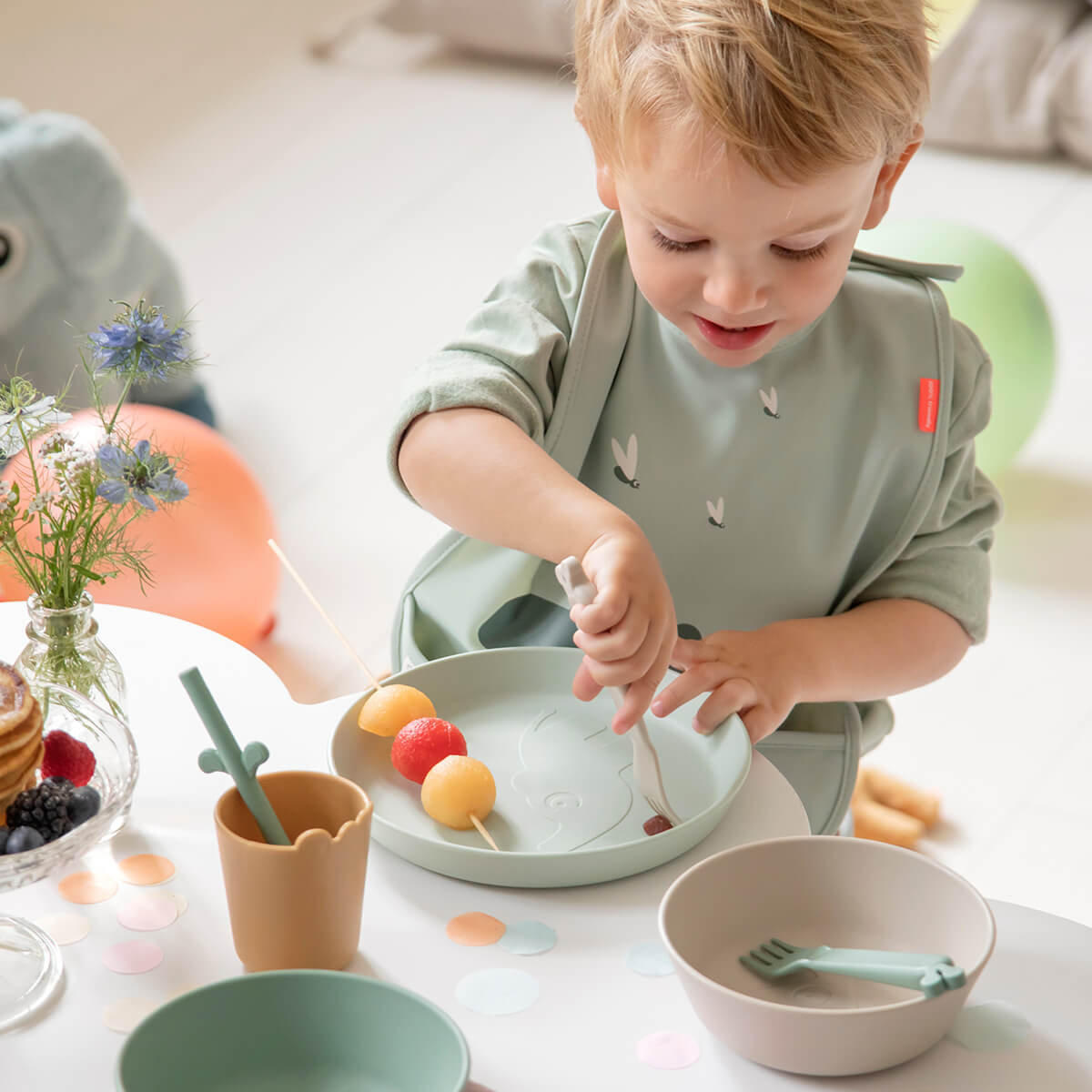 Kiddish tenedor 4-pack - Raffi - Rosa