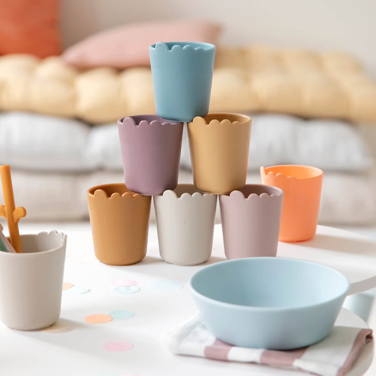 Kiddish mini mug - Croco - Blue