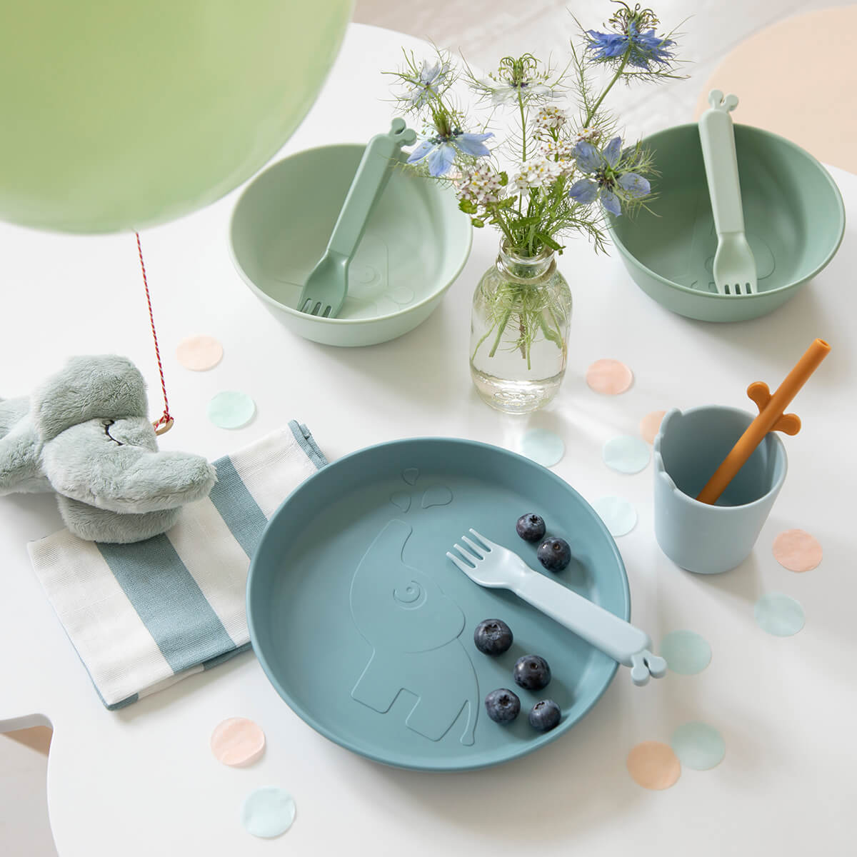 Kiddish Teller - Elphee - Blau