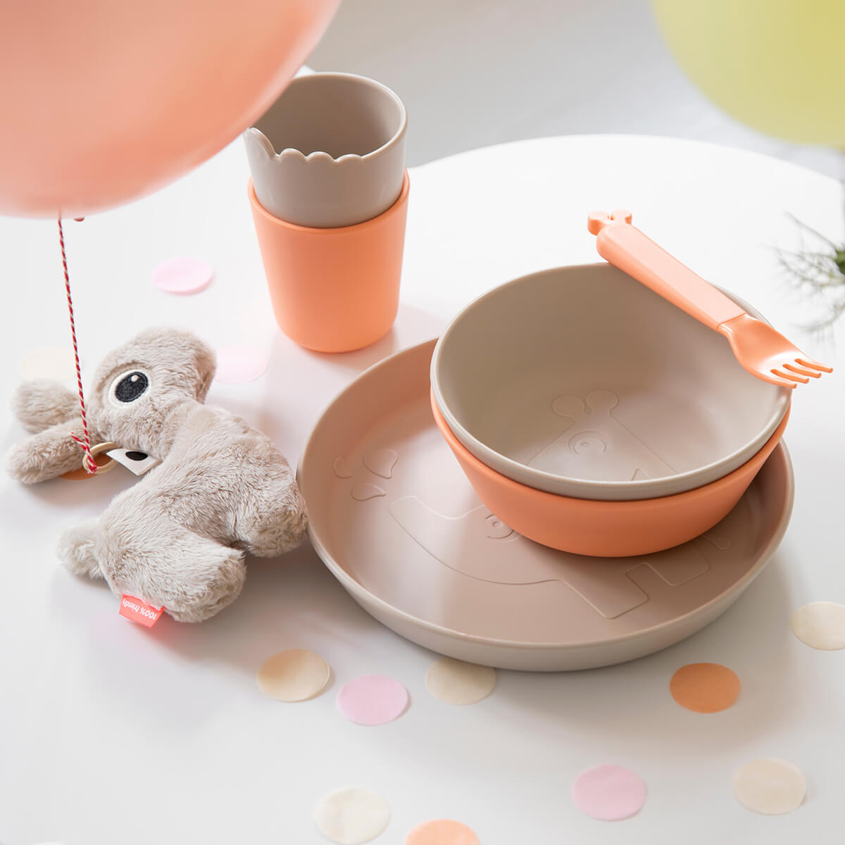 Kiddish skeer 4 stk. - Lalee - Sand/Koral