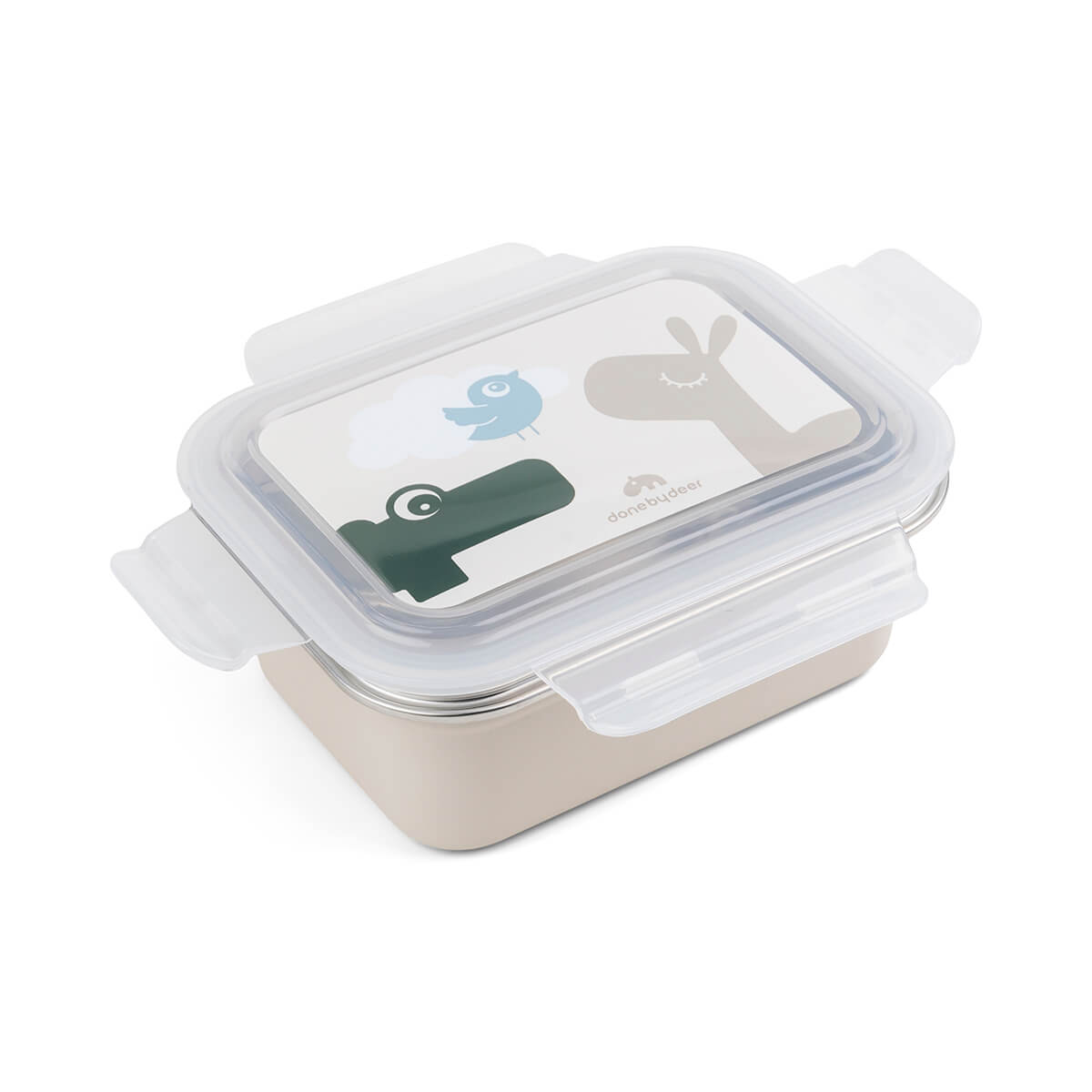 Metal lunch box - Lalee/Croco - Sand
