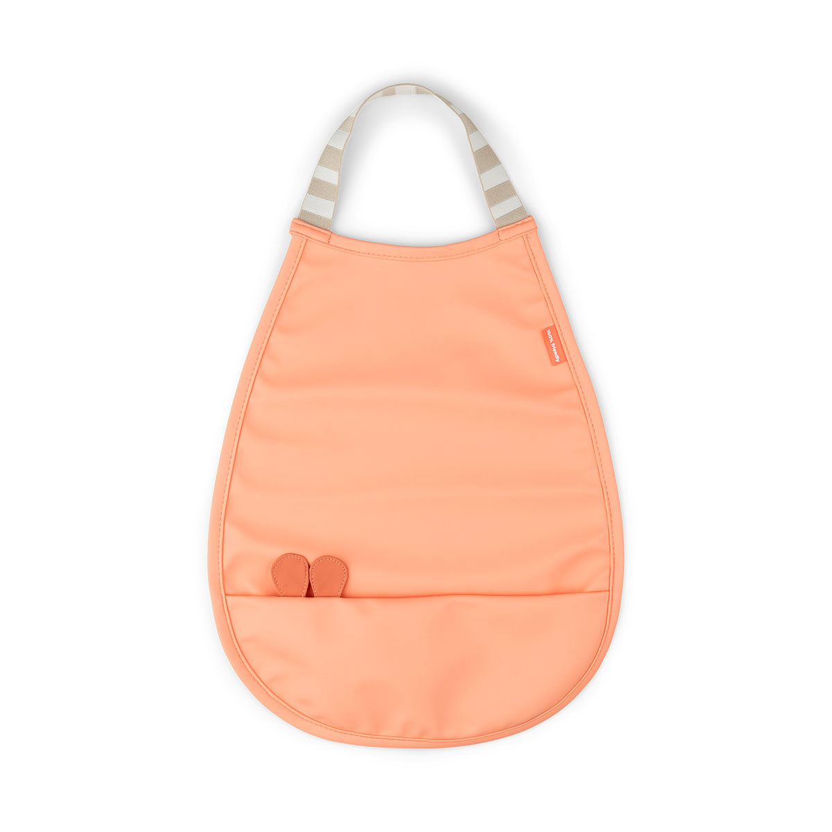 Pull-over bib - Raffi - Coral