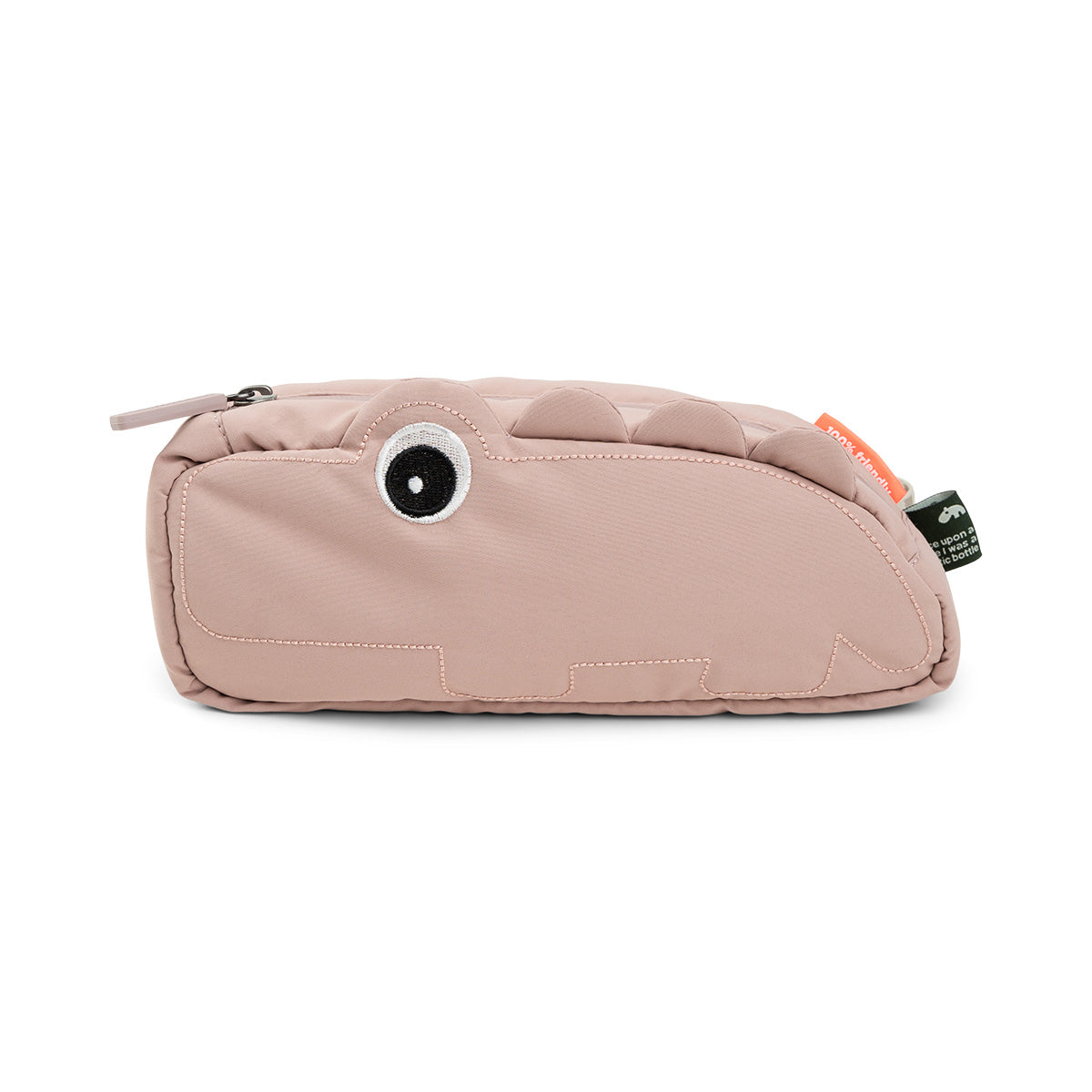 Quilted cross-over kids bag - Croco - Powder