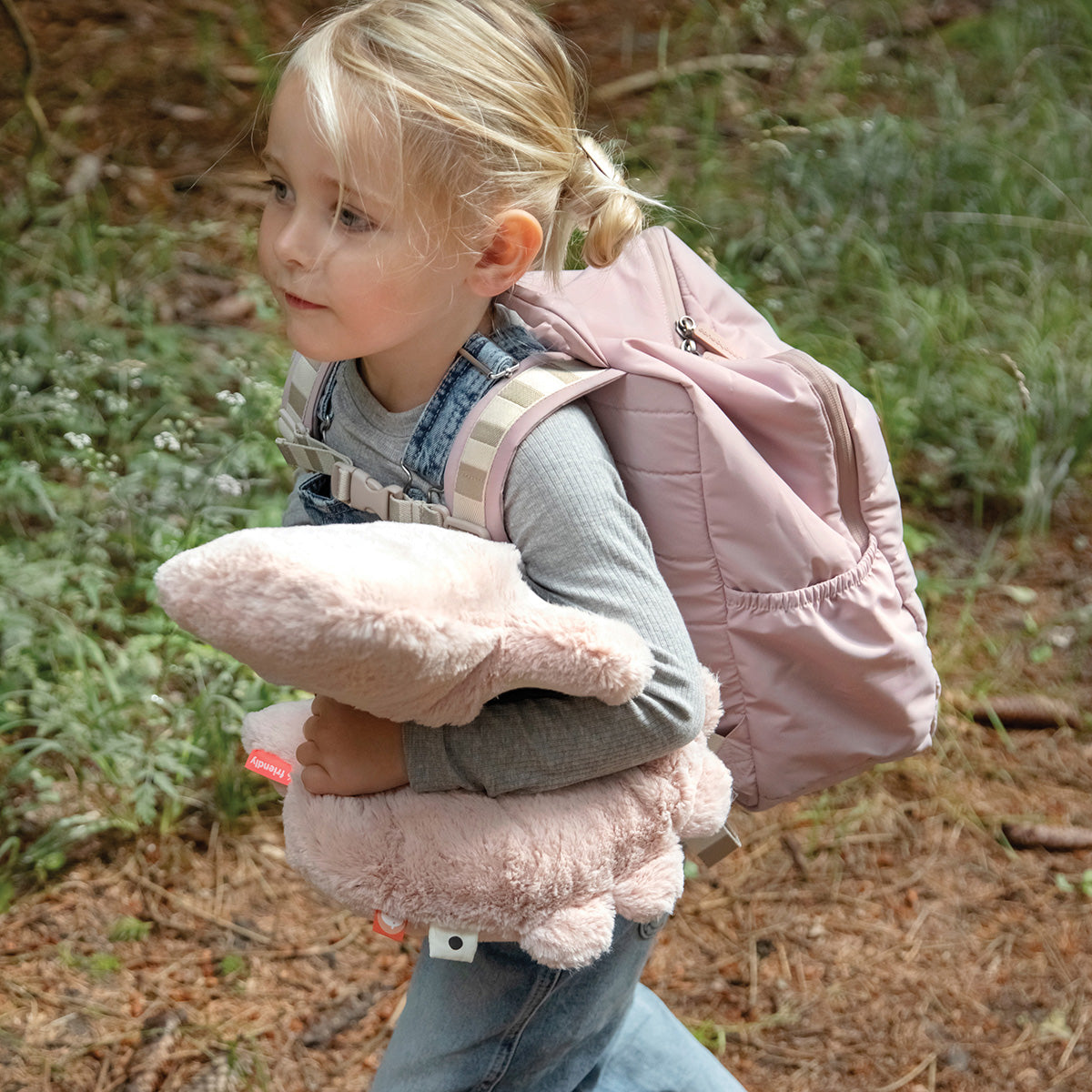 Kids quilted backpack - Croco - Green - 9,6 L