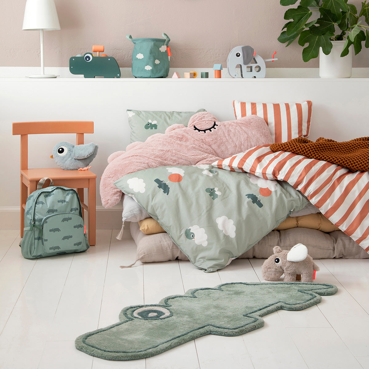 Rug - Croco - Green