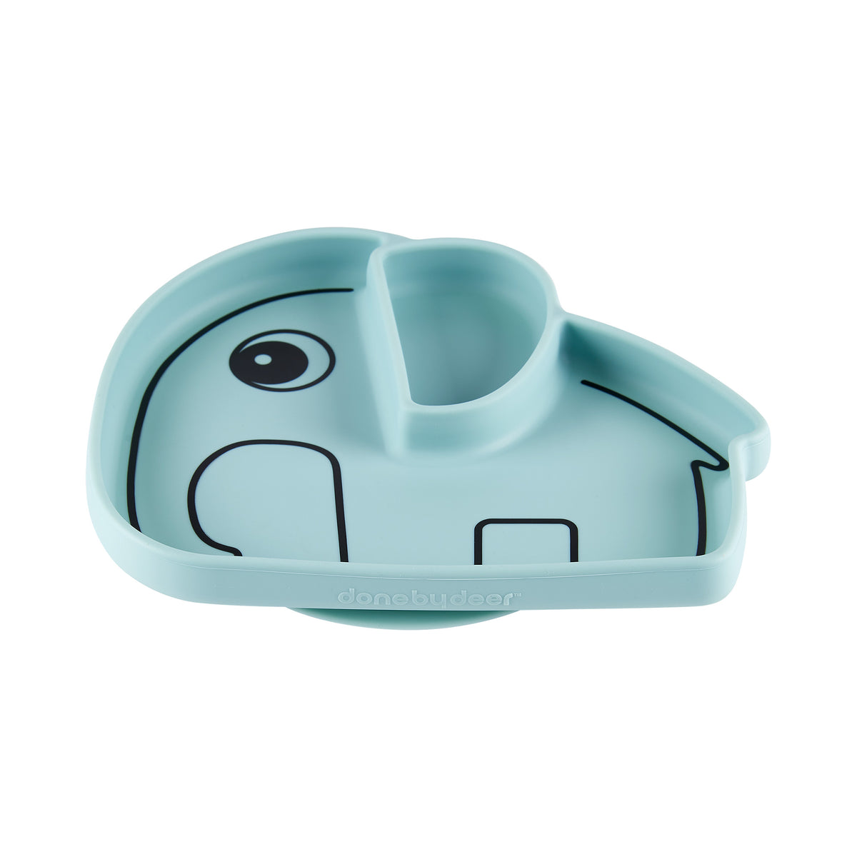 Silicone Stick & Stay plate - Elphee - Blue - Front