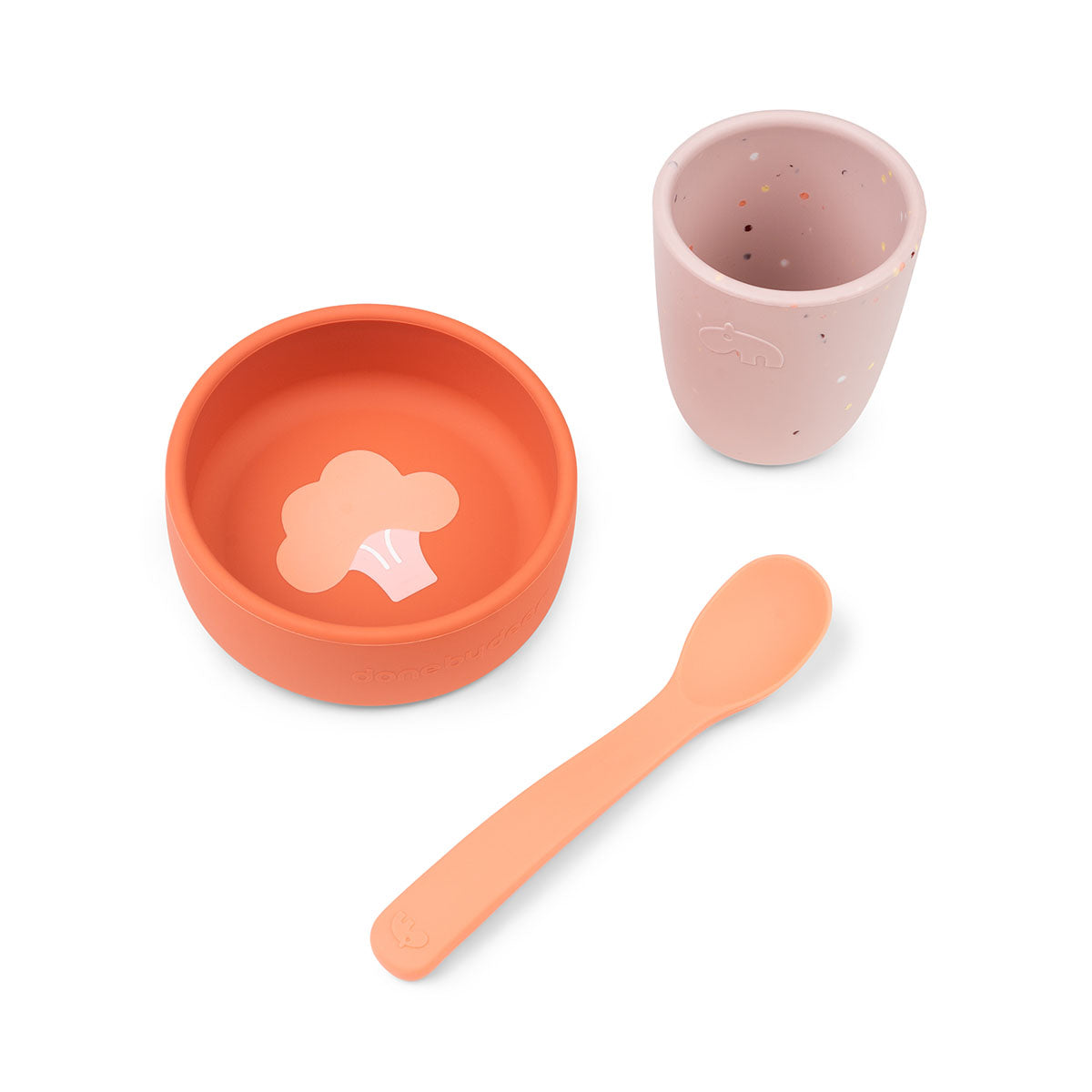 Silicone first meal set - Papaya