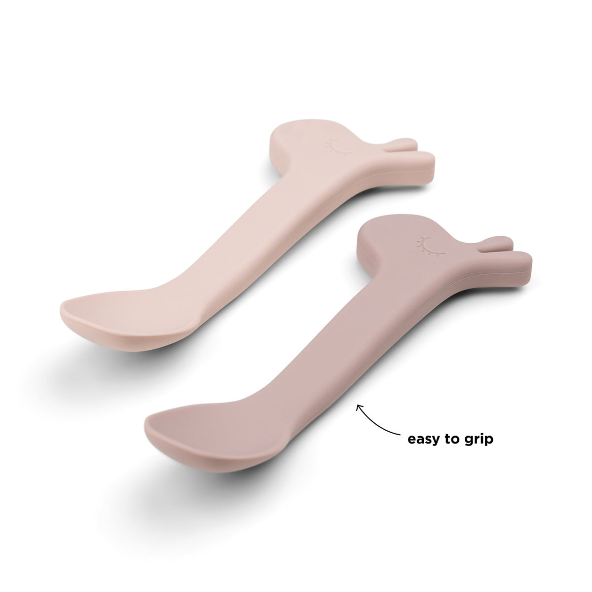 Cuillère silicone lot de 2 - Lalee - Rose