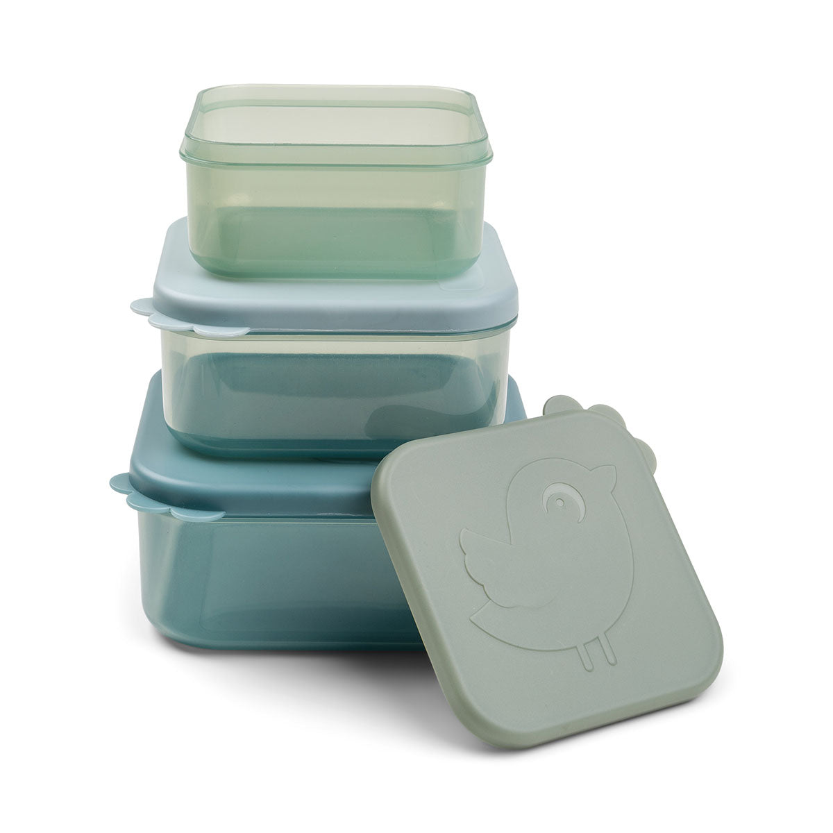 Snack box set 3 pcs - Deer friends - Blue