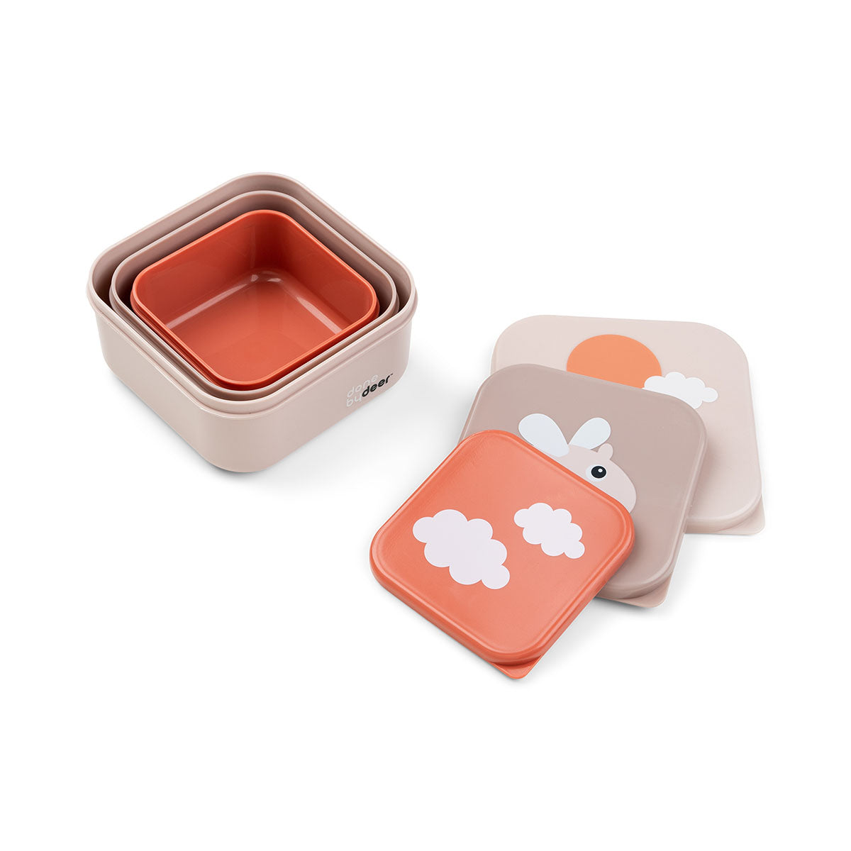 Snack box set 3 pcs - Happy clouds - Powder