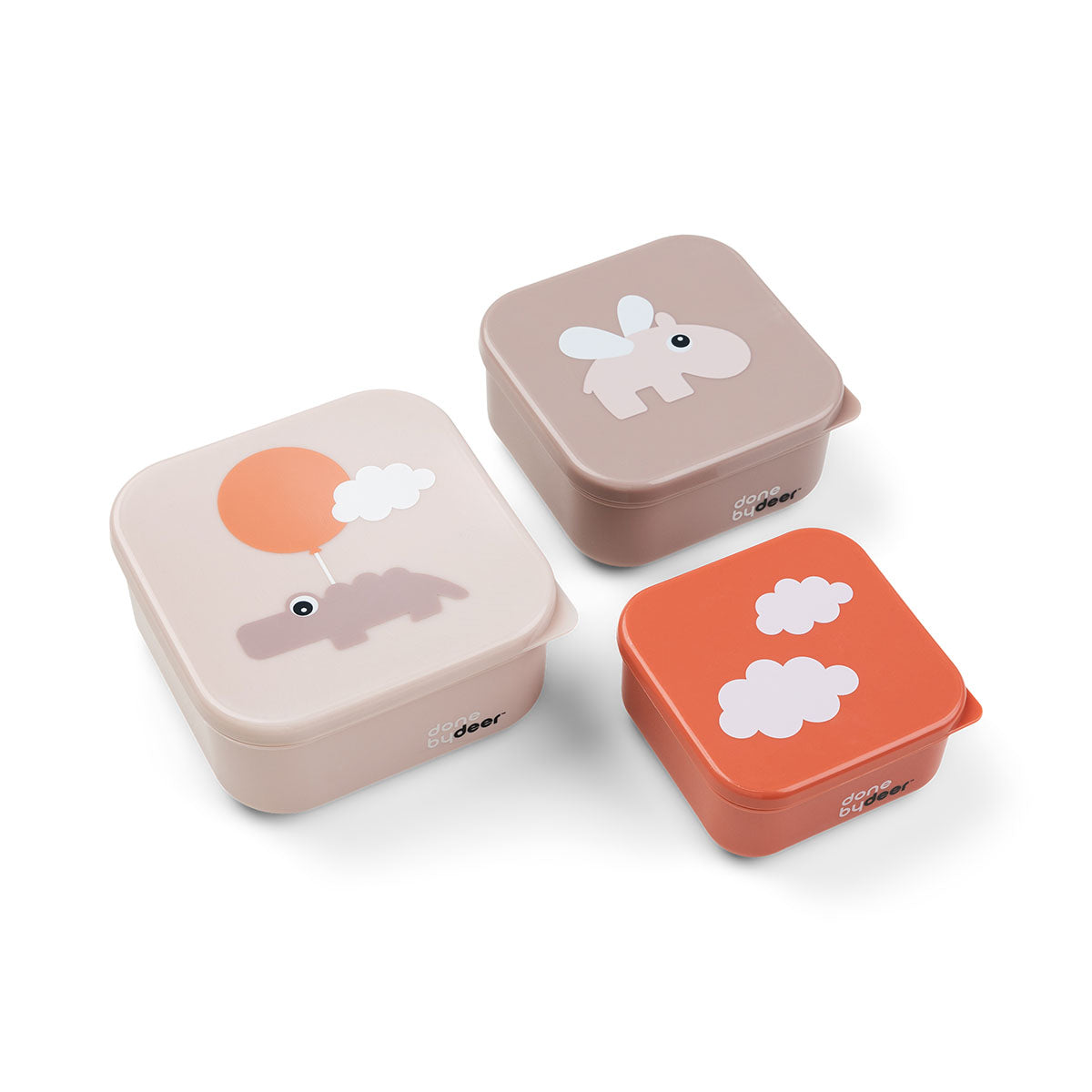 Snack box set 3 pcs - Happy clouds - Powder
