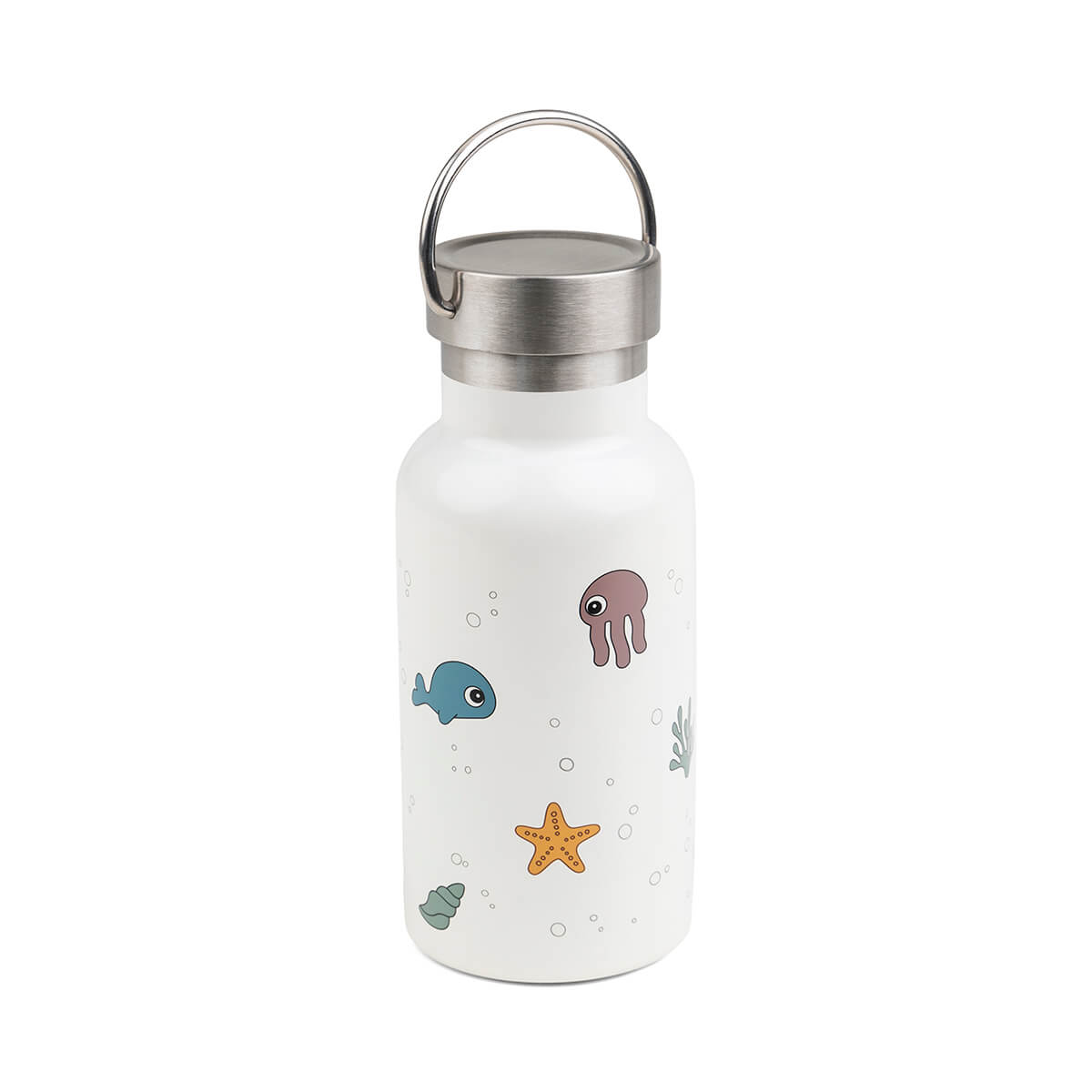Thermo metal bottle - Sea friends - Beige