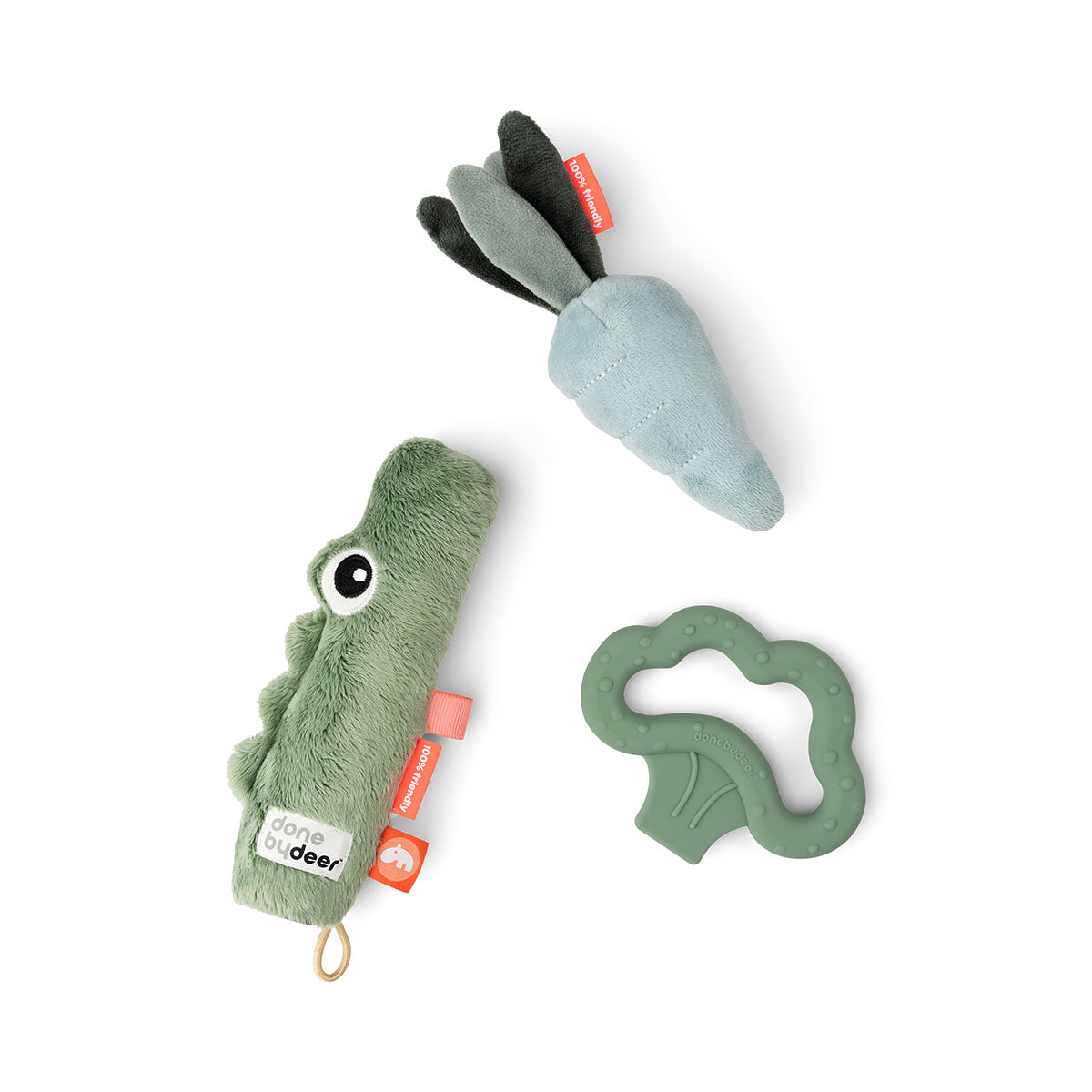 Tiny activity toy set 3 pcs - Croco - Green