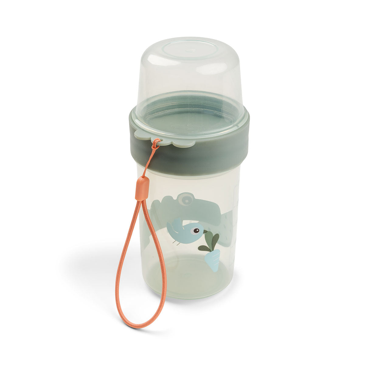 To go 2-way snack container L - Croco - Green