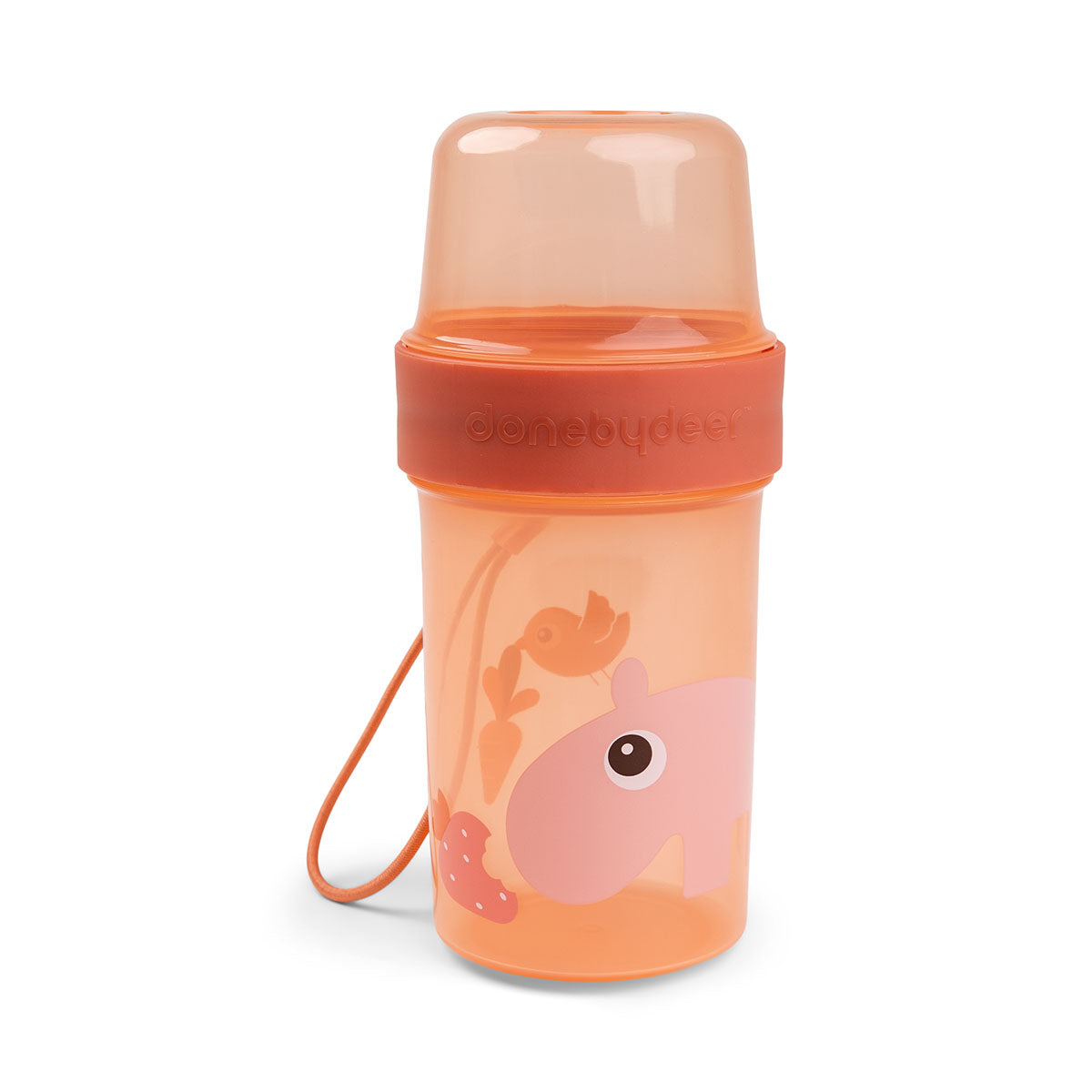 To go 2-way snack container L - Ozzo - Papaya