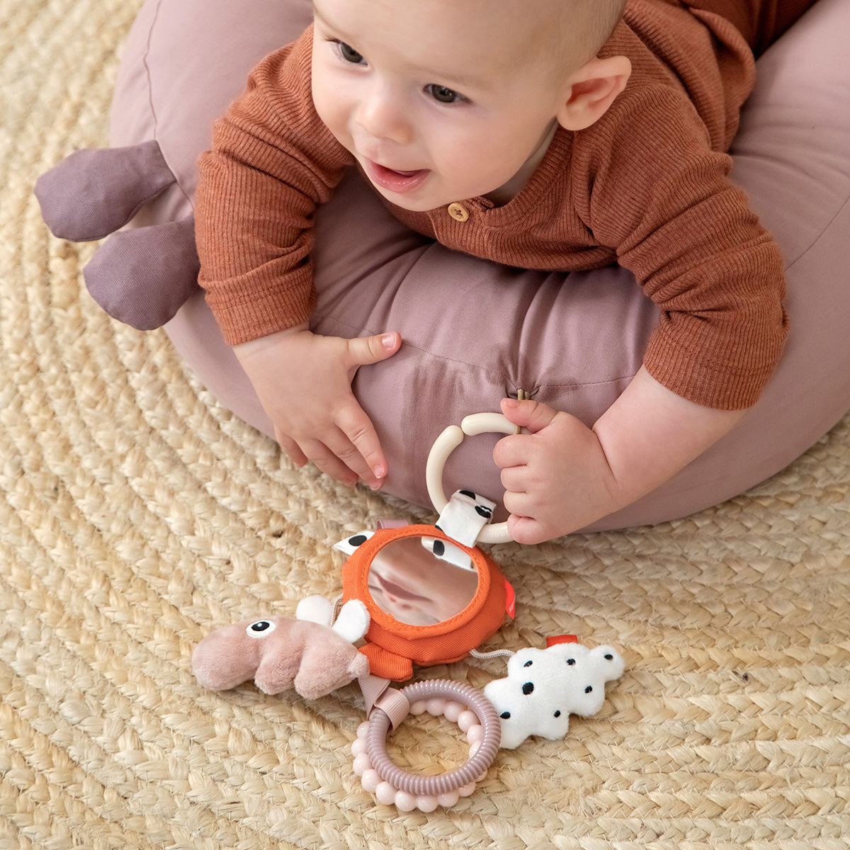 To go activity mirror - Happy clouds - Blue