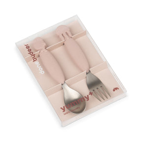 YummyPlus spoon & fork set - Sea friends - Powder - Packaging