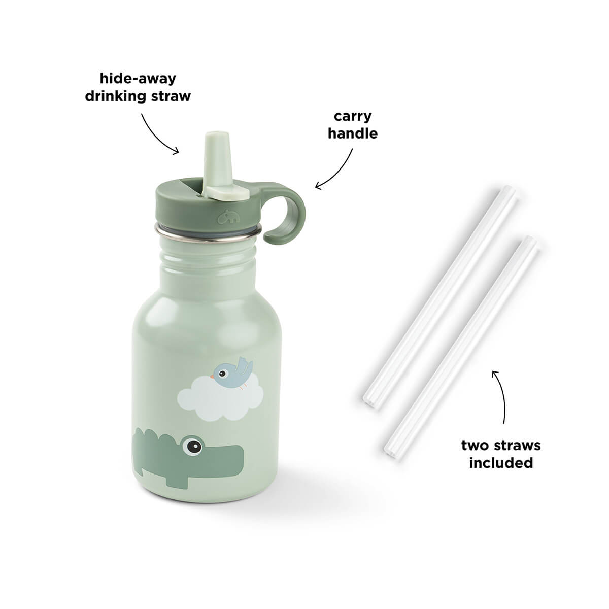 Metallflasche - Spielplatz - Grün - 350 ml