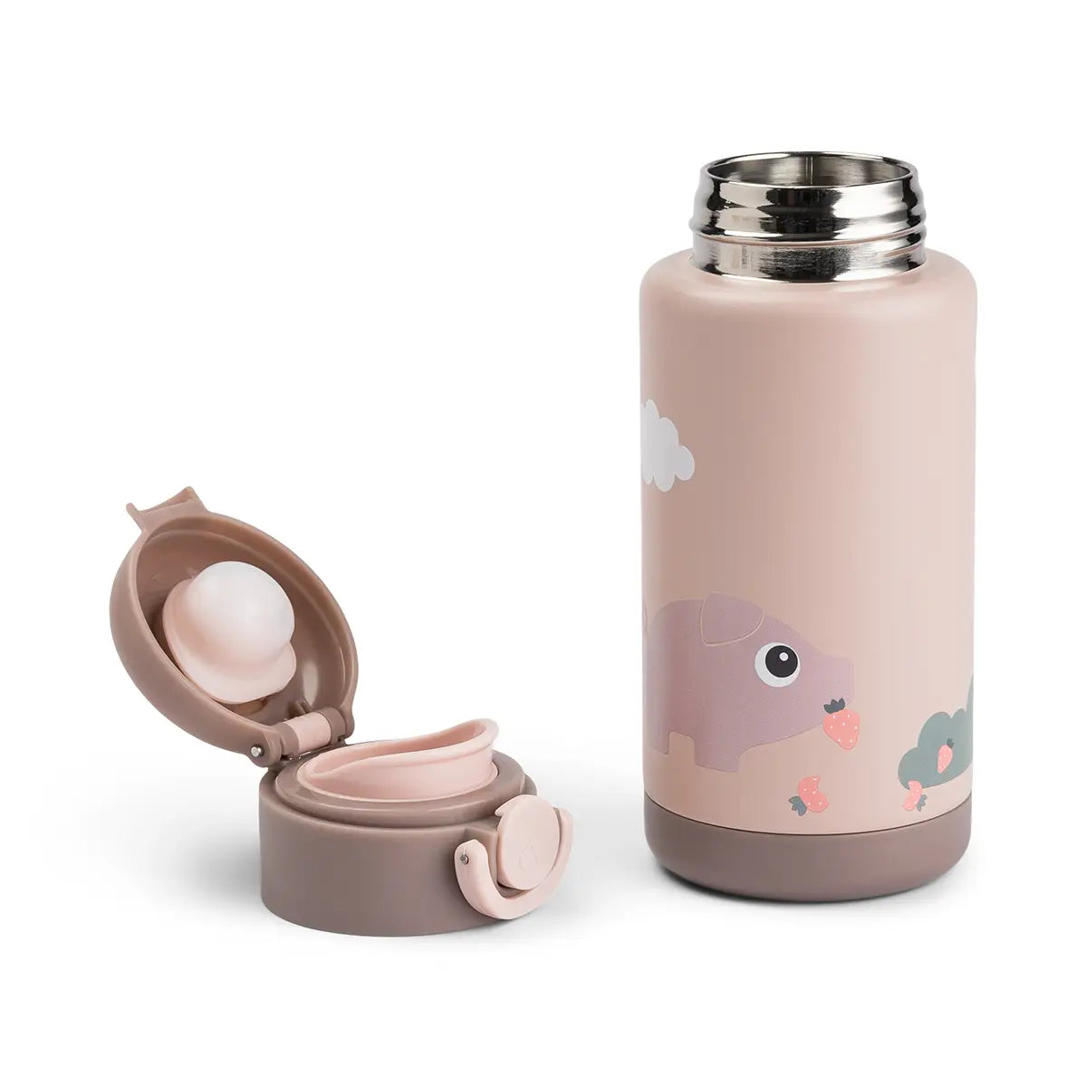 Gourde isotherme Tiny farm Rose 340 ml