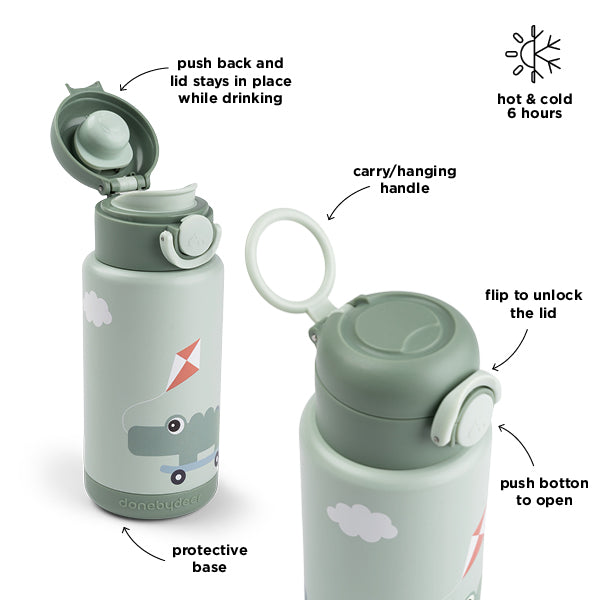 Thermoflasche Playground Grün 340 ml