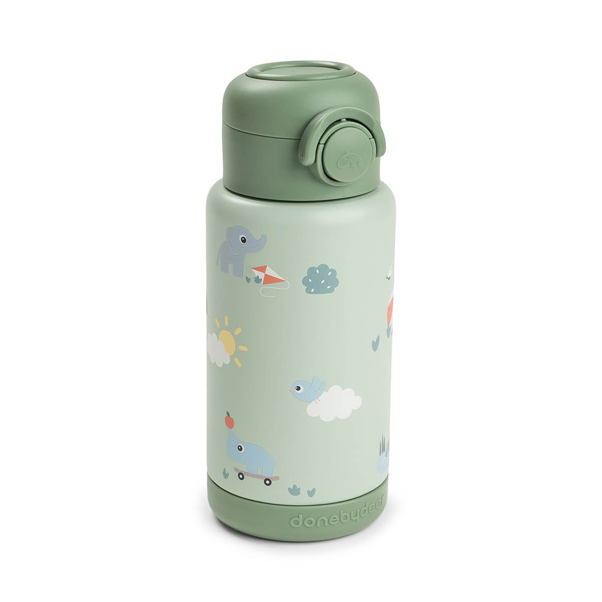 Insulated straw bottle - Playground - Green - 340 ml