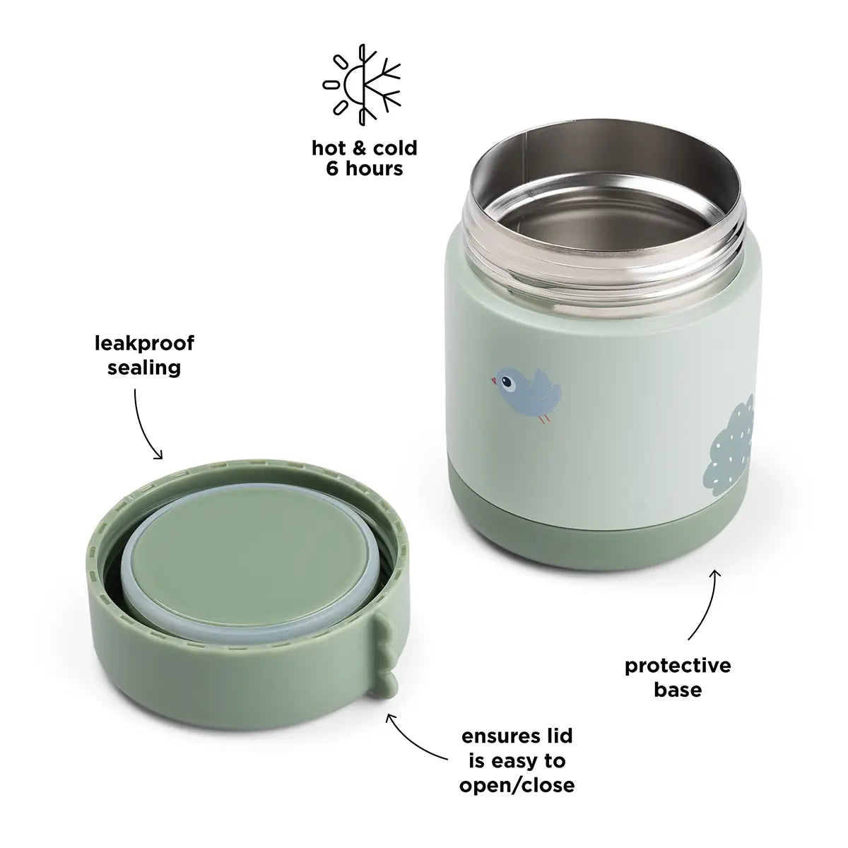 Insulated food jar - Playground - Green - 300 ml