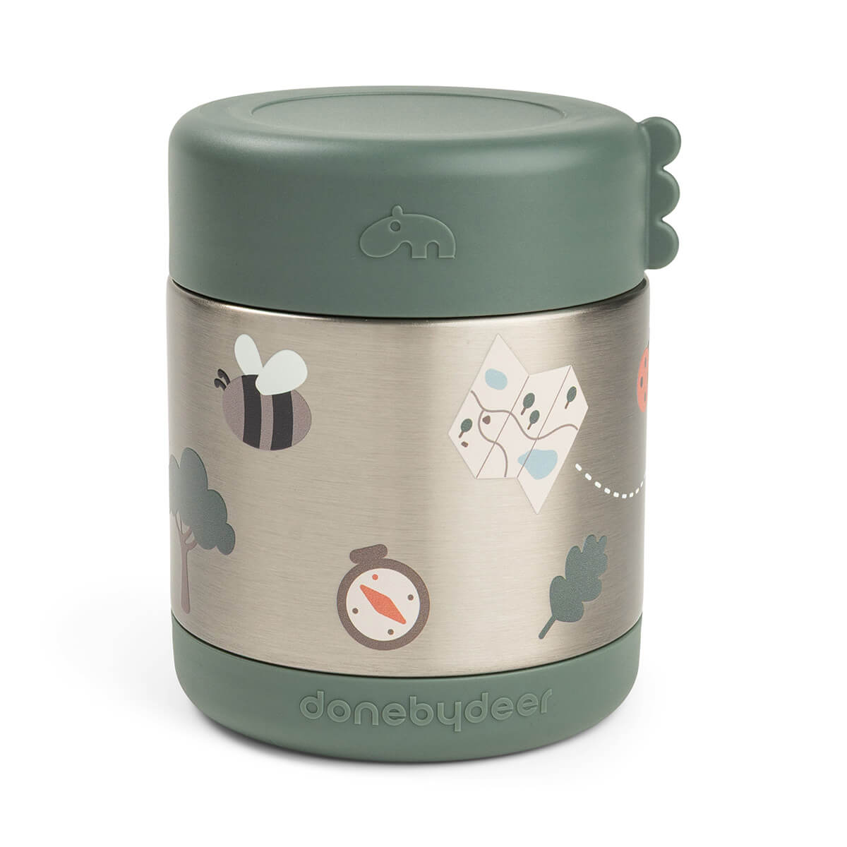 Insulated food jar - Tiny trails - Green - 300 ml