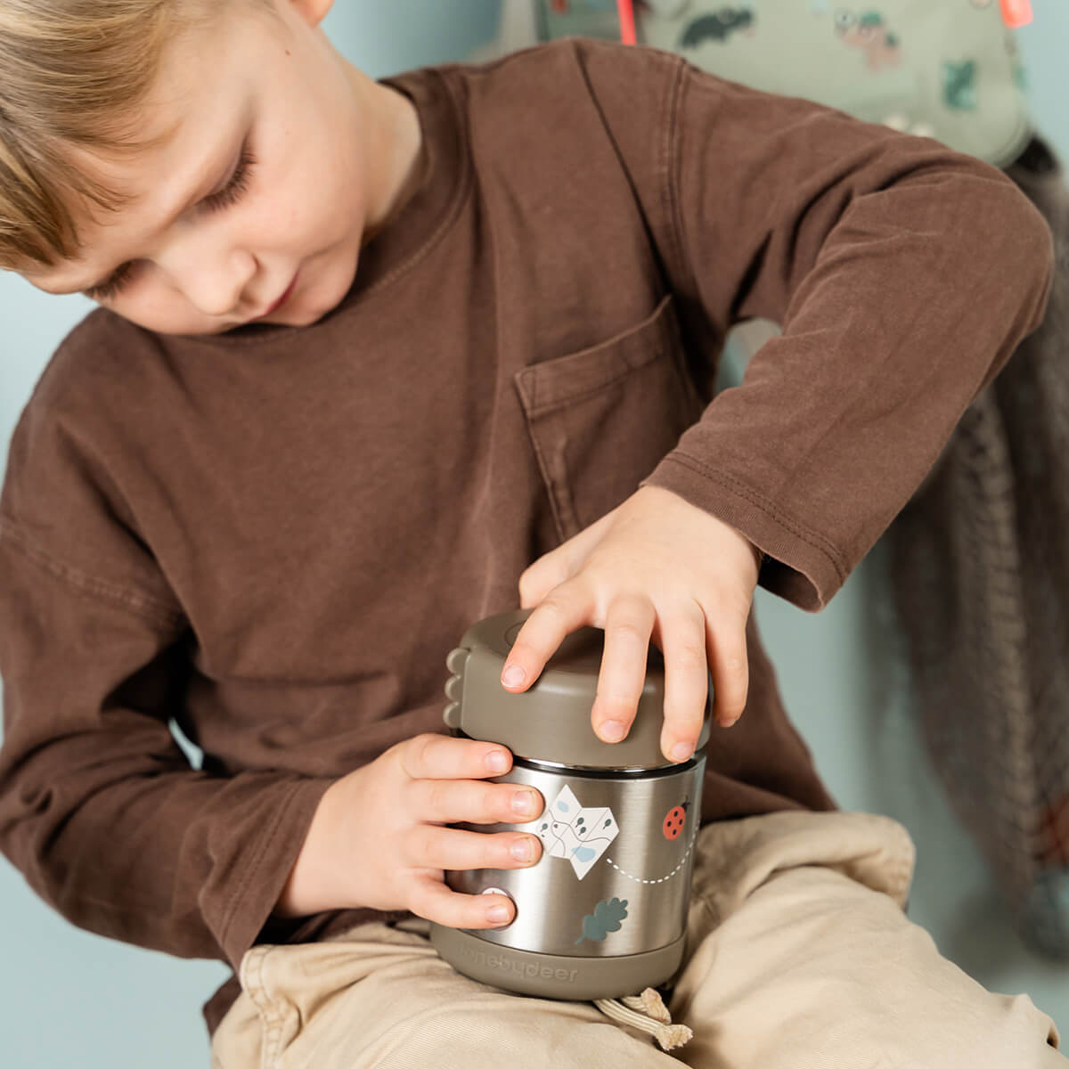 Insulated food jar - Tiny trails - Sand - 300 ml