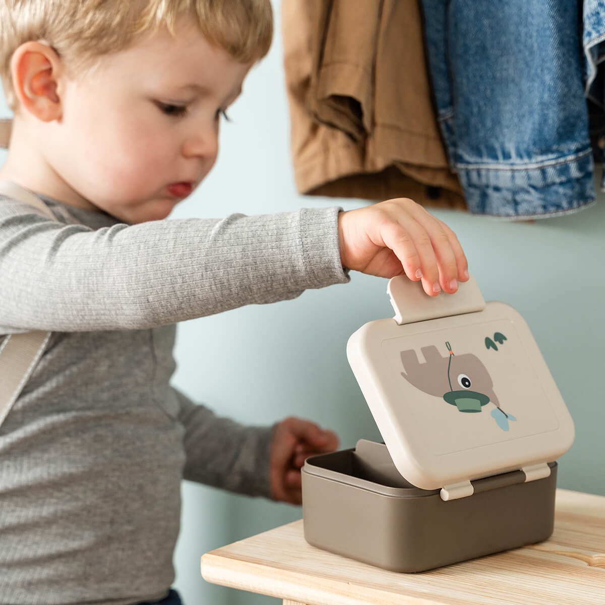 Tiny lunch box w/snack picks - Tiny trails - Sand