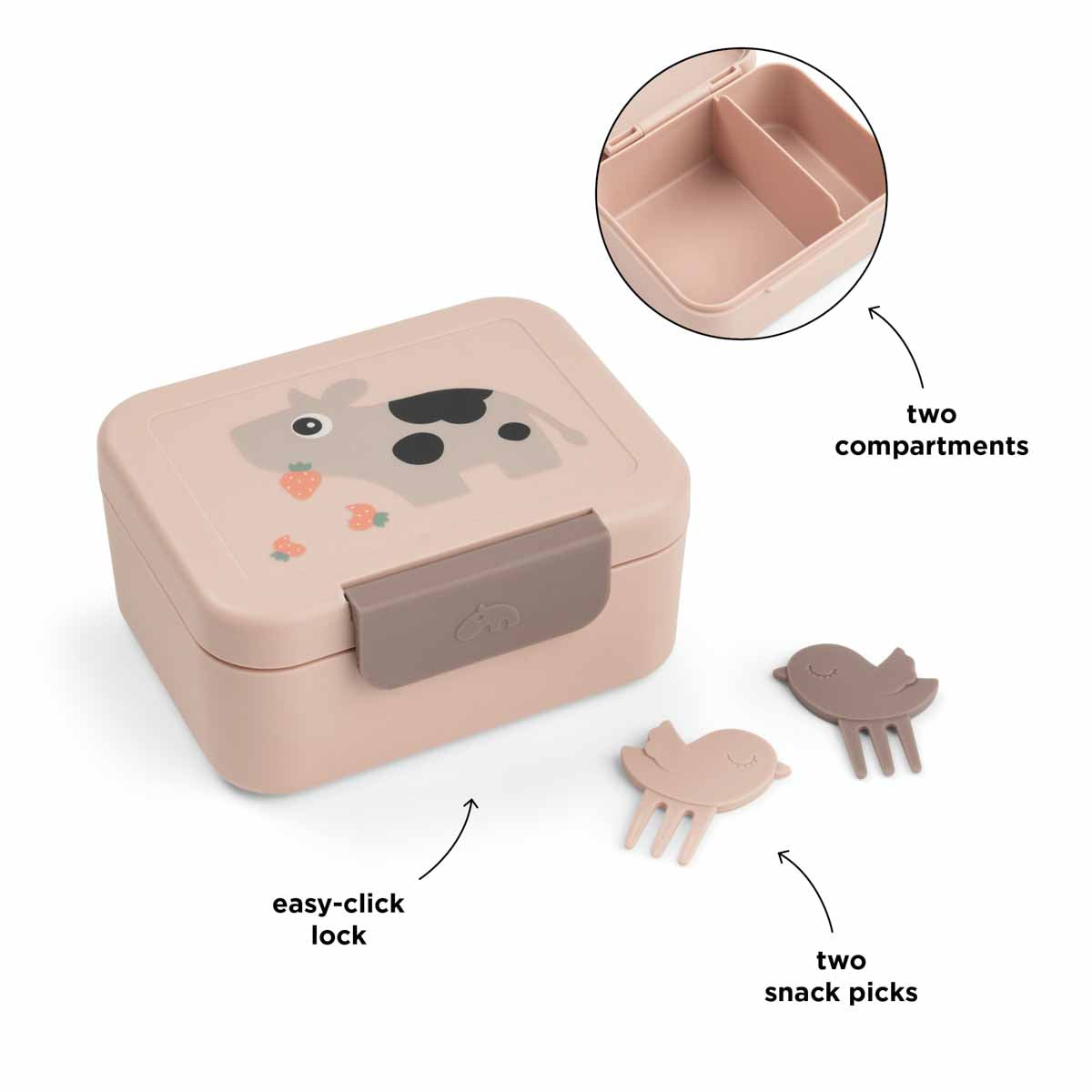 Tiny lunch box w/snack picks - Tiny farm - Powder – Shop at Done