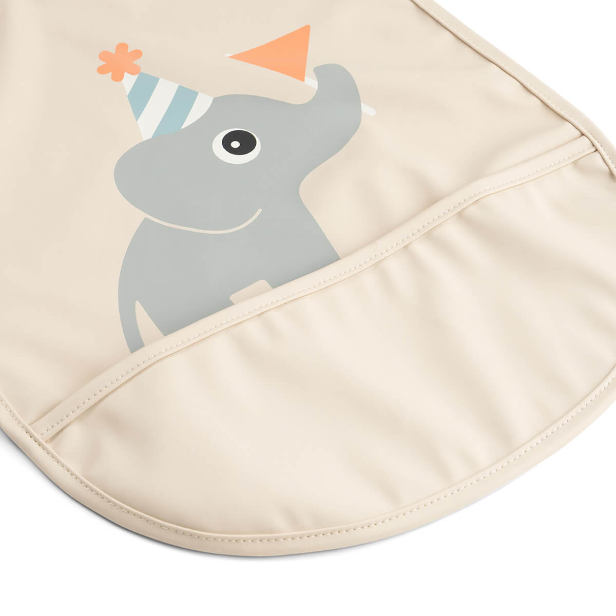 Lätzchen mit Klettverschluss - Celebration - Sand