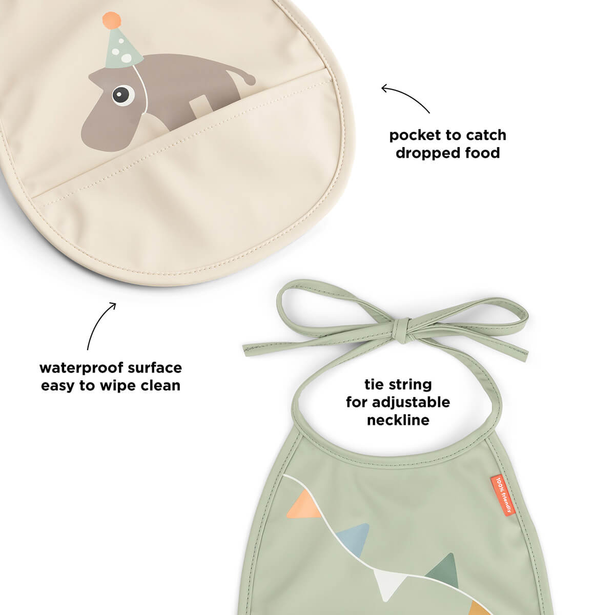 Winziges Taschenlätzchen 2er-Pack - Celebration - Sand