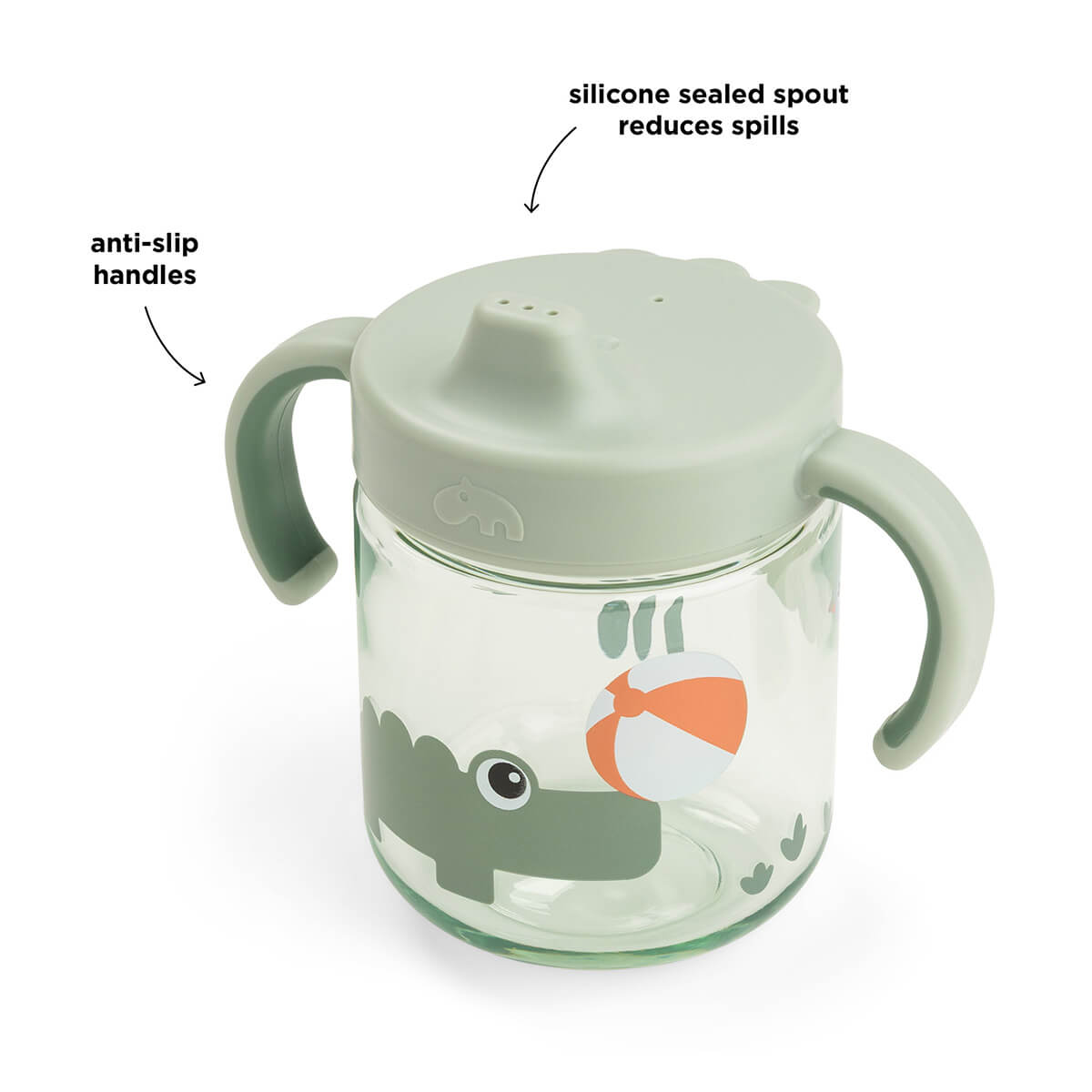 Learning spout cup 2-handle - Playground - Green